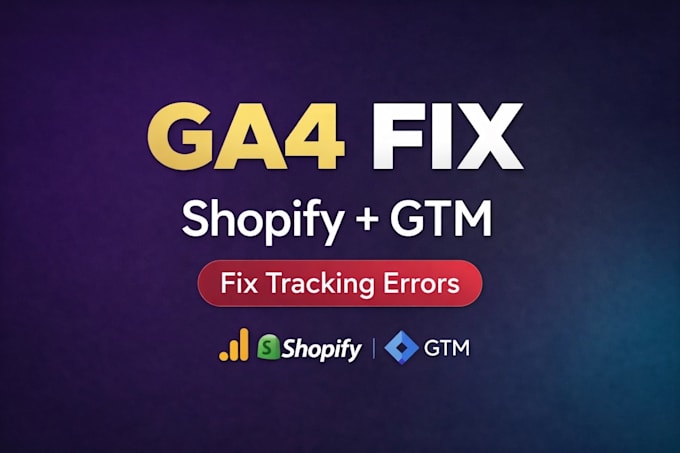 setup ga4 ecommerce tracking using GTM for shopify store