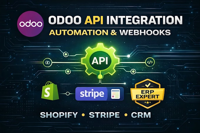 integrate odoo erp with any API, saas, or external system