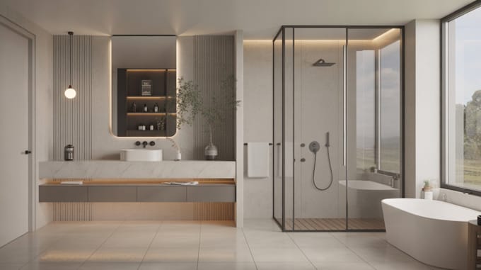 do bathroom remodel 3d bathroom design photorealistic rendering