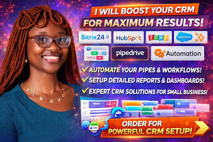 Bitrix24 hubspot zoho crm automation pipelines setup reporting expert ...