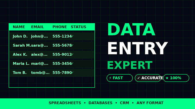 do data entry fast and accurate