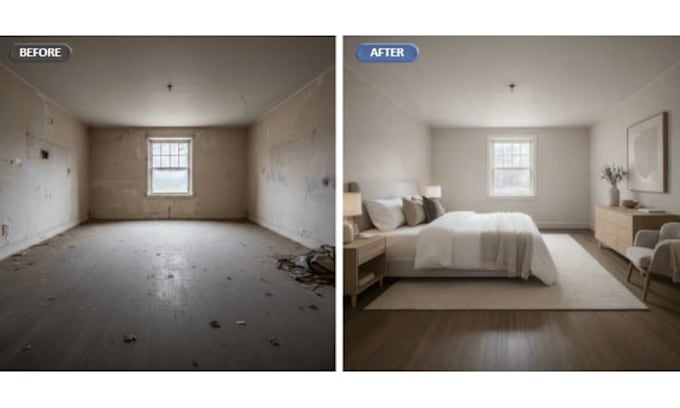 do virtual staging virtual renovation and real estate photo editing