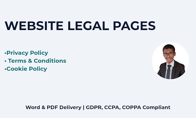 draft privacy policy, terms and cookie policy