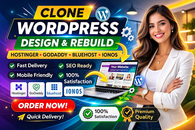 Clone wordpress design hostinger website rebuild website godaddy ...