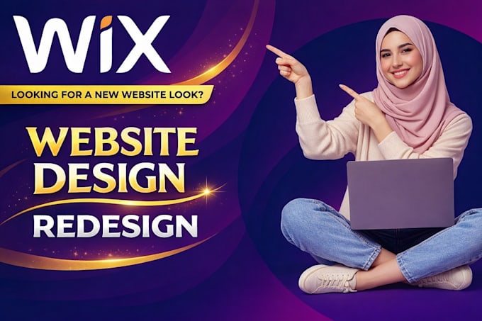 design modern wix website, wix website redesign and wix studio website