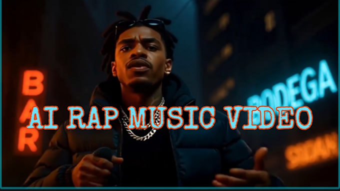 Rap Visuals Einen 4k kinoreifen ai-rap-tr-musikvideo mit lip-sync, nightclubs, trap ...