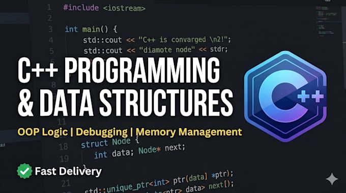do c plus plus programming, data structures, and bug fixing
