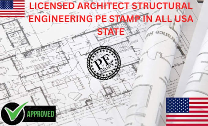 License architect structural engineer letter pe stamp in illinois ...