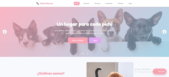 desarrollaré un sitio web interactivo con javascript moderno