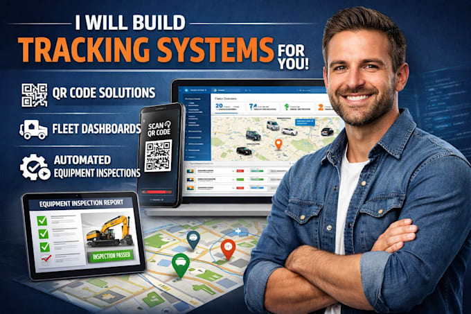 Costruisci sistema di tracciamento con qr code dashboard per flotte ...