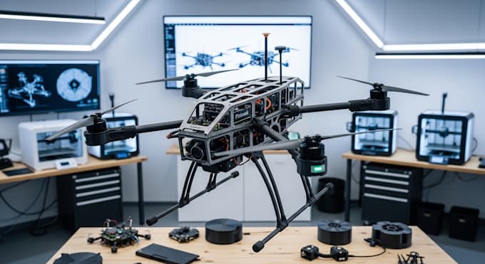 Progettazione e produzione di uav personalizzati vtol quadcopter ...
