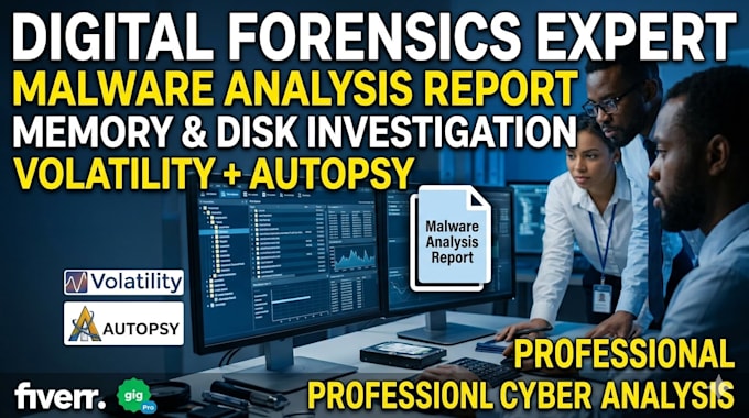 digital forensics and malware analysis with a report