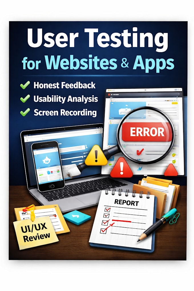 do user testing for your website or mobile app with honest feedback