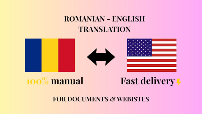 translate english to romanian manually and accurate