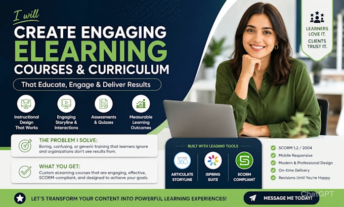 create engaging elearning course and curriculum using articulate, scorm, ispring