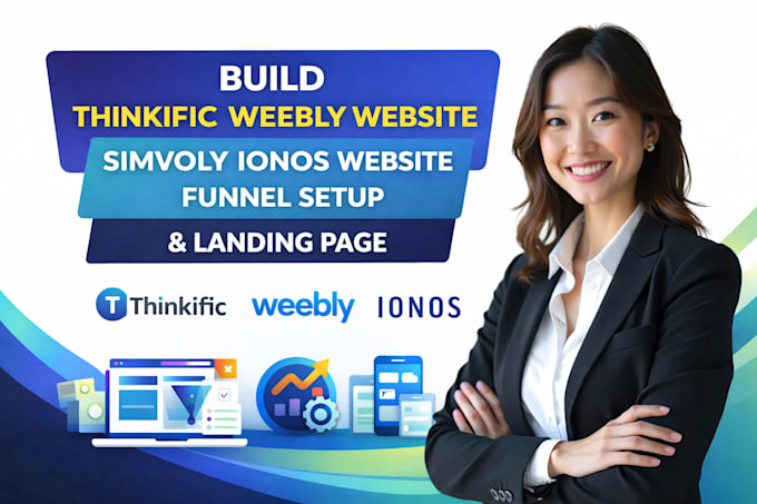 build thinkific weebly website simvoly ionos deutsche funnel setup landing page