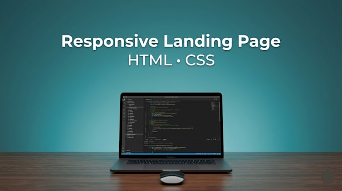 create a responsive landing page using HTML and CSS