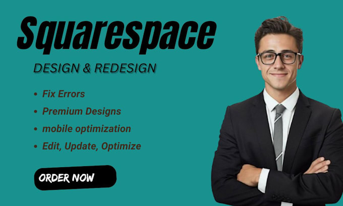 build squarespace development, design or redesign squarespace