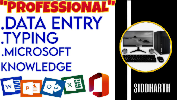 data entry, data typing, excel entries