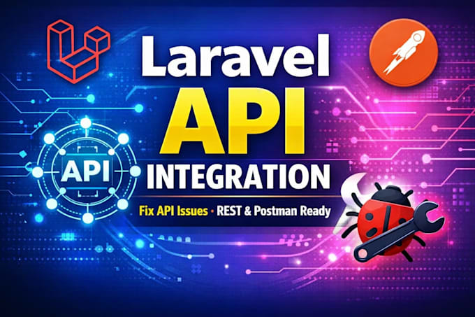 integrate rest API in laravel website or fix API issues
