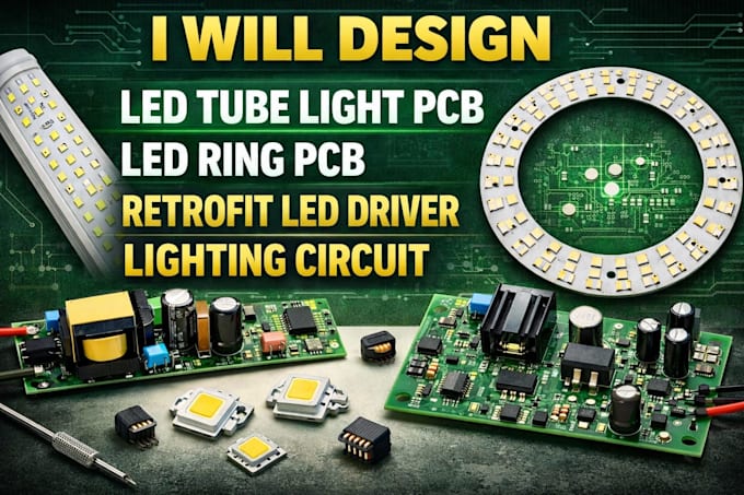 Conception de pcb pour tube led, pcb pour anneau led, pilote led de ...