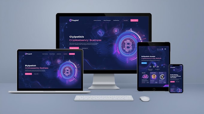 set up crypto blockchain business website wallet dashboard