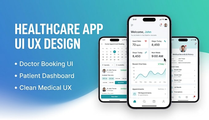 Design clean and modern mobile app ui ux for ios android apps in figma ...