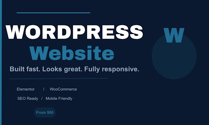 build a responsive wordpress website for your business