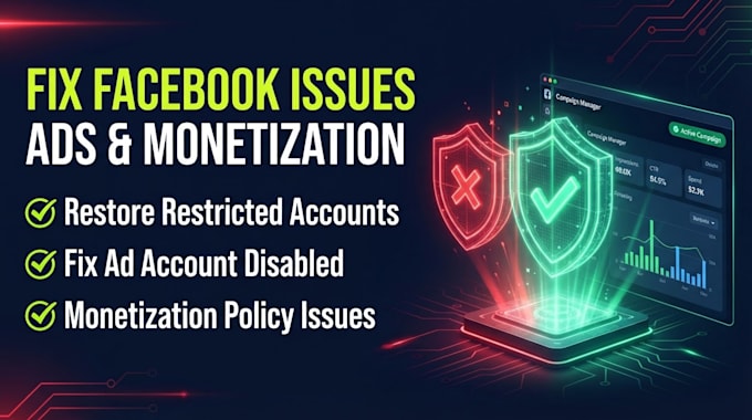 be your facebook expert for ads, monetization, and fixing any issues