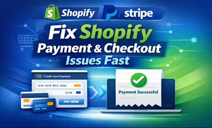 fix shopify payment gateway  checkout issues fast