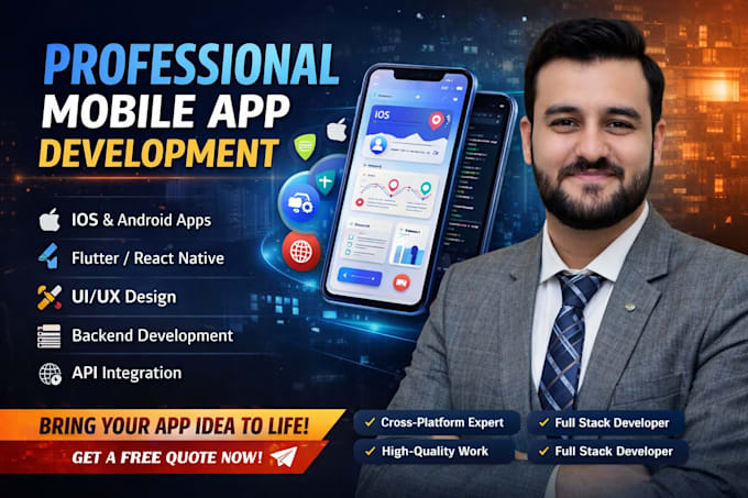 Build high quality android, ios mobile apps using flutter by Asad557 ...