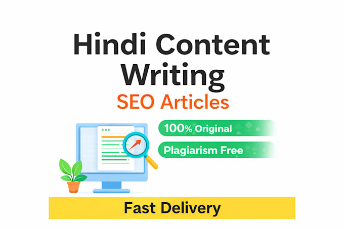 write SEO optimized hindi blog posts and articles that rank on google