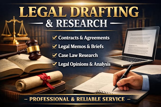 professional legal research drafting  documentation services
