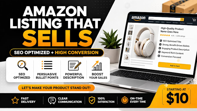 write high converting SEO amazon product listing