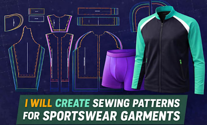 create sewing patterns for sportswear garments