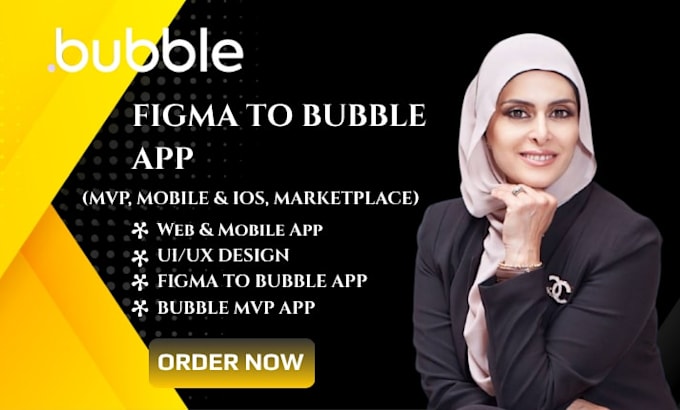 figma to bubble webapp bubble ui ux design bubble mvp saas prototype bubble site