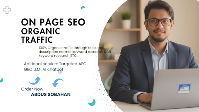 do onpage SEO for organic traffic through aeo, GEO, and llm strategy