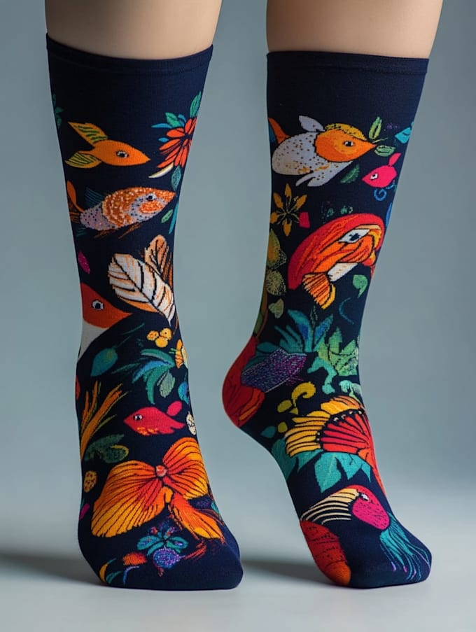 design custom and unique socks design
