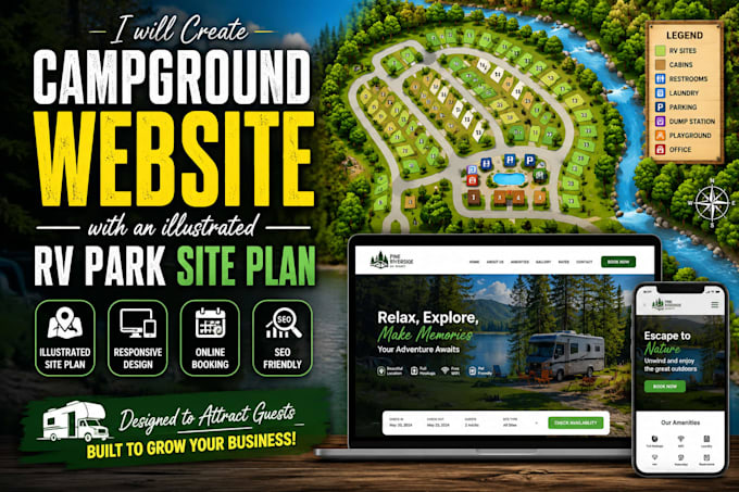 create a wordpress campground website for rv parks