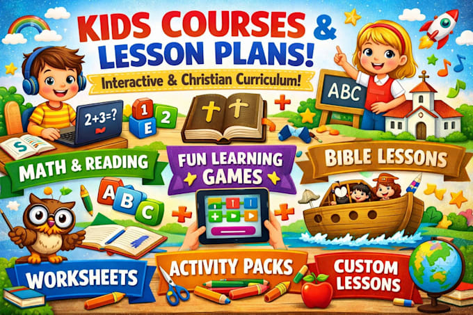 design kids course curriculum and lesson plans for interactive learning