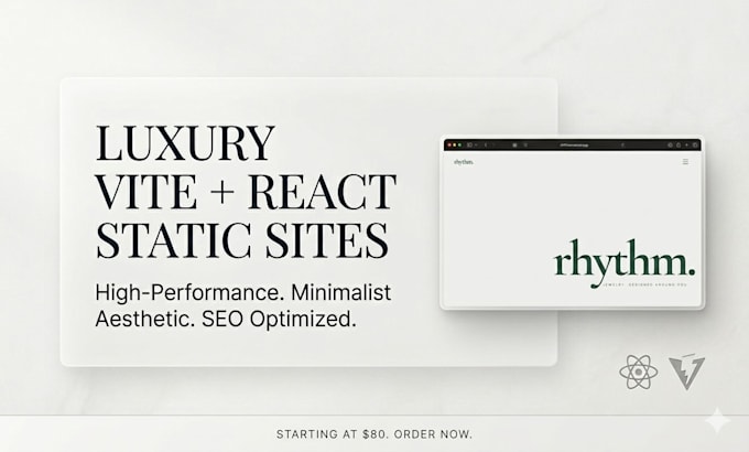 build a performant flagship react website with animations