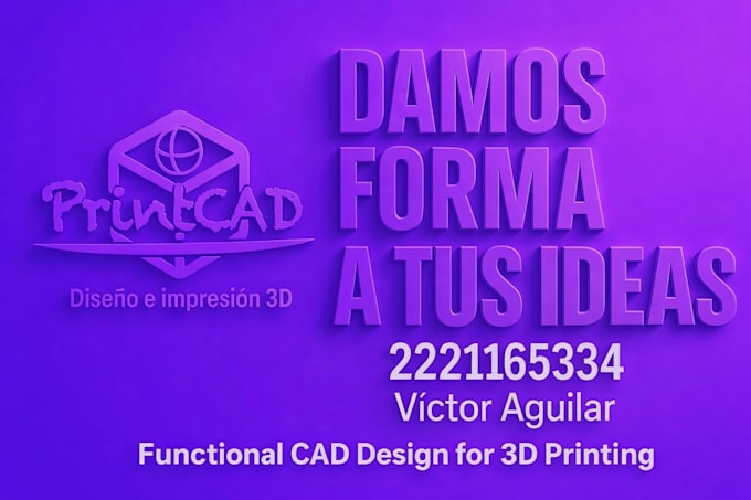 design functional 3d cad parts for 3d printing