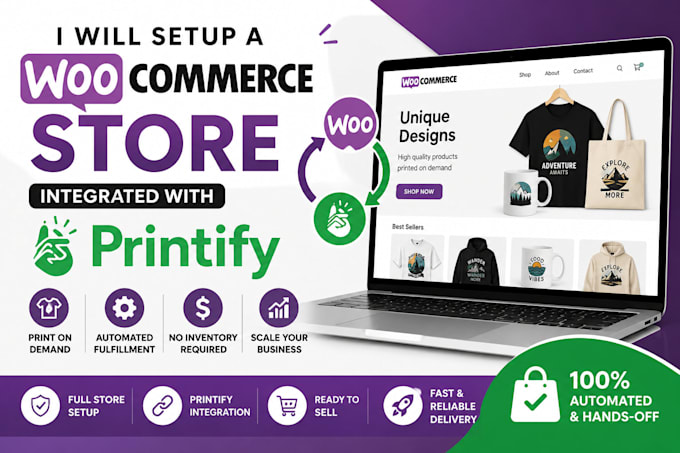 build a woocommerce printify store