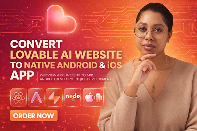 convert migrate lovable ai website to android ios app mobile app development
