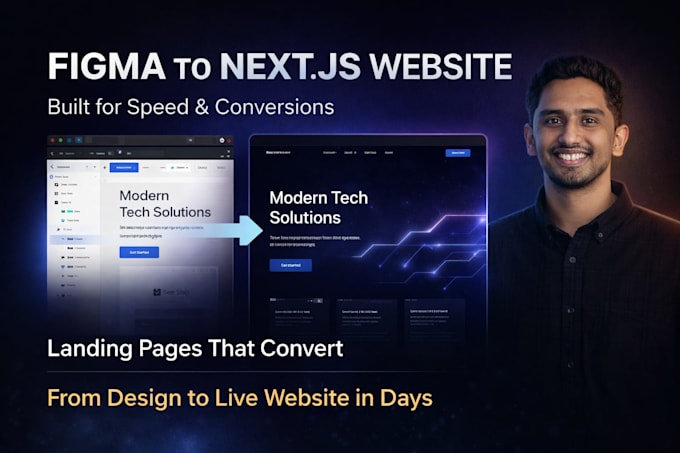 convert your figma design into a fast responsive landing page that converts