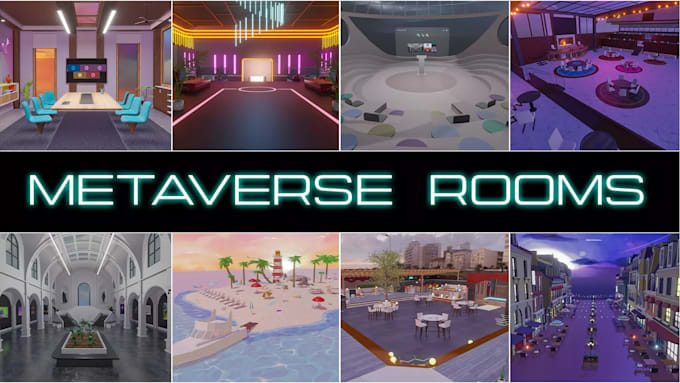 create 3d environment for VR, metaverse worlds, vrchat world