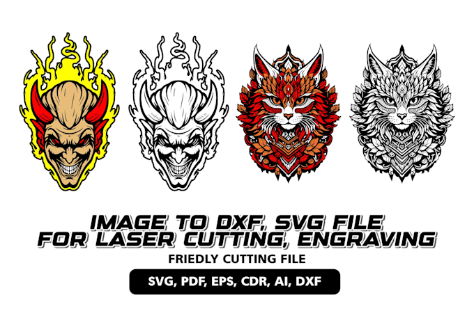 convert image to svg vector file for laser engraving and cutting