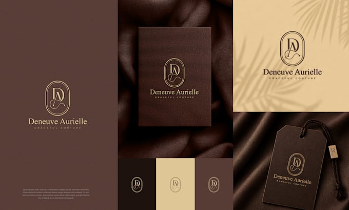 design a professional elegant fashion logo in modern cursive style