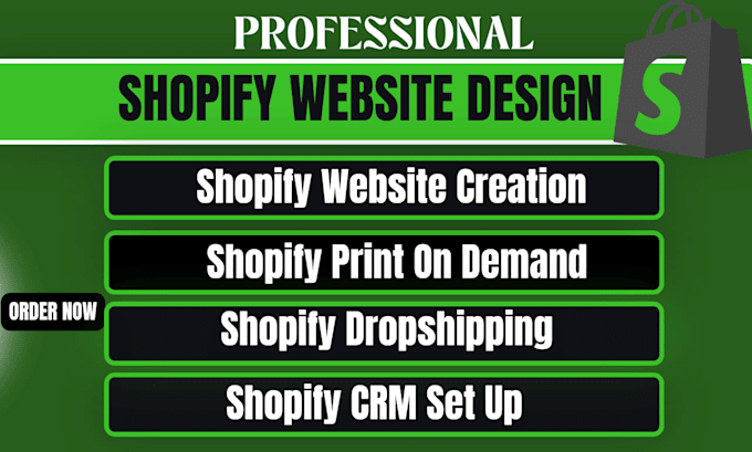 set up shopify website design and redesign shopify store create shopify website