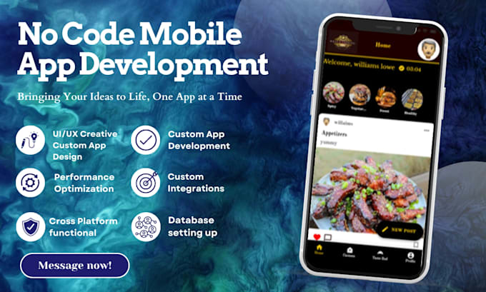 develop adalo bubble io softr flutterflow native mobile ai app mvp web saas app